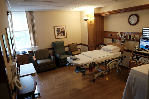 Labor room at Greenwich Hospital
