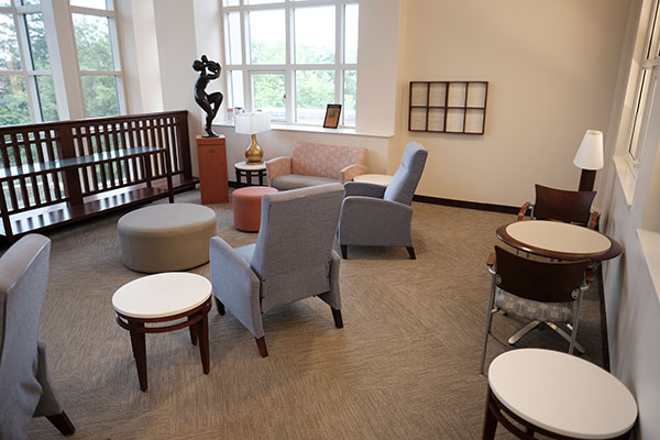 Waiting room at Greenwich Hospital
