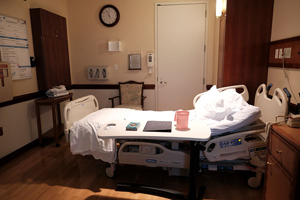 Post-partum room at Greenwich Hospital