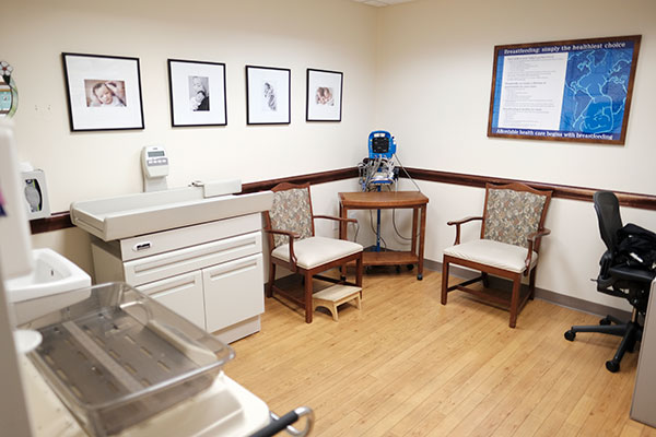 Breastfeeding room at Greenwich Hospital
