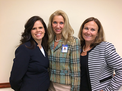 Greenwich Hospital’s new nursing leaders (l-r) Brenda Misuraca, RN, MSN, Anna Cerra, RN, DNP and Peggy Lennon, RN, MSN. 