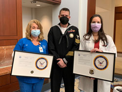 U.S. navy honors hyperbaric medicine physician