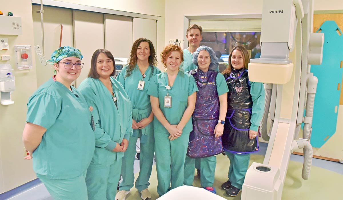 The Cath Lab team at L+M Hospital